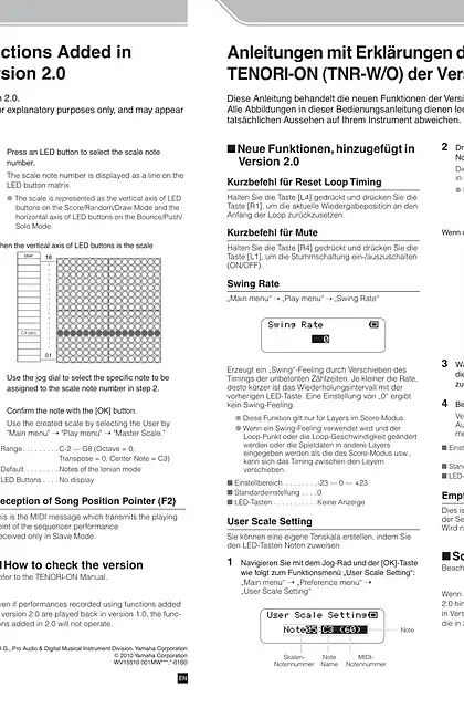 yamaha雅马哈TNR-W_TNR-O New Functions in TENORI-ON  Version2.0